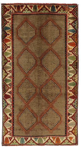 Gabbeh - Qashqai Persian Rug 212x115