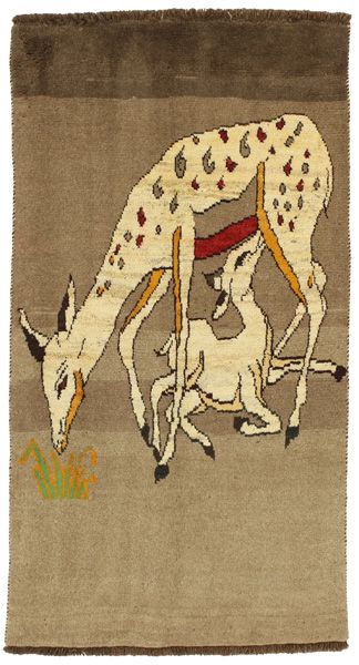 Gabbeh - Qashqai Persian Rug 188x102