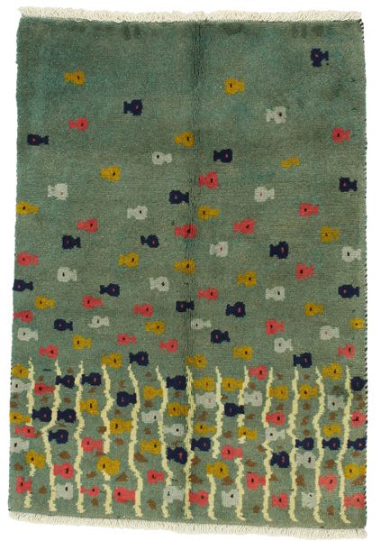 Gabbeh - Qashqai Persian Rug 130x90