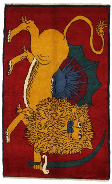 Gabbeh - Qashqai Persian Rug 170x103