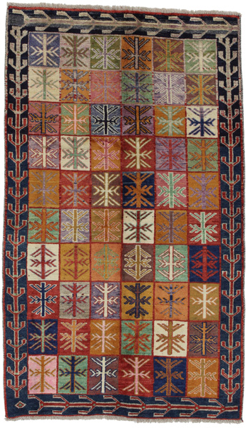 Gabbeh - Bakhtiari Persian Rug 212x126