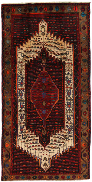 Senneh - Kurdi Persian Rug 296x148