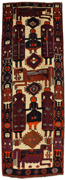 Bakhtiari - Qashqai Persian Rug 436x154