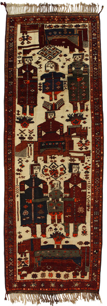 Bakhtiari - Qashqai Persian Rug 395x133