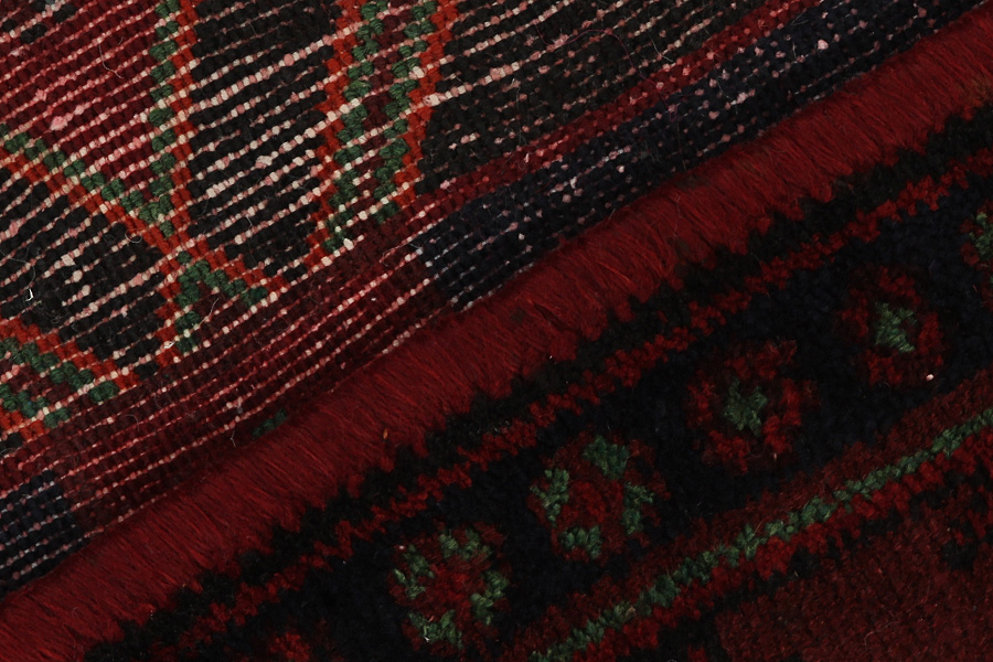 Senneh - Kurdi Persian Rug 387x139 - Picture 5