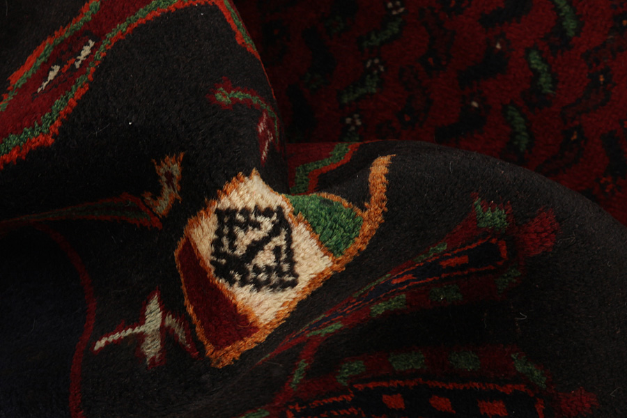 Senneh - Kurdi Persian Rug 387x139 - Picture 6