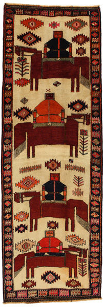 Bakhtiari - Qashqai Persian Rug 383x127