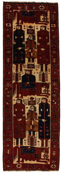 Bakhtiari - Qashqai Persian Rug 400x133