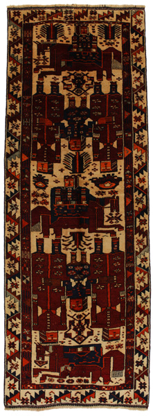 Bakhtiari - Qashqai Persian Rug 387x136
