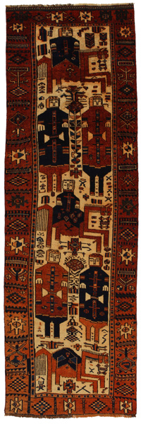 Bakhtiari - Qashqai Persian Rug 374x117