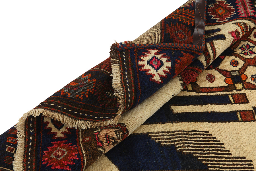 Bakhtiari - Qashqai Persian Rug 423x135 - Picture 4