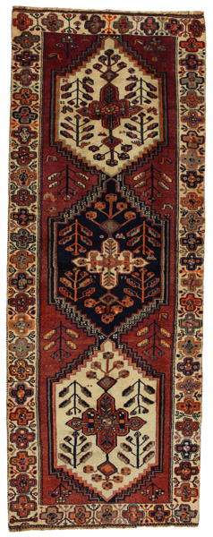 Bakhtiari - Qashqai Persian Rug 390x143
