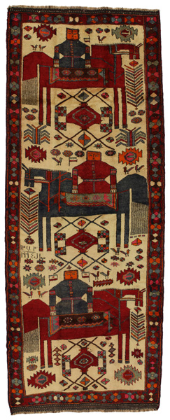 Bakhtiari - Qashqai Persian Rug 413x157