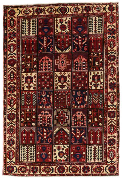 Bakhtiari - old Persian Rug 304x206