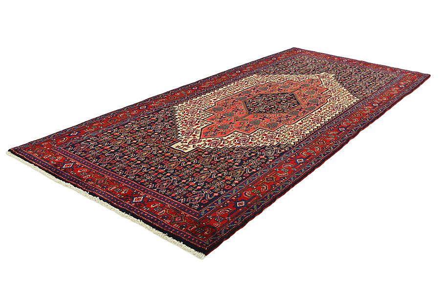 Senneh - Kurdi Persian Rug 307x137 - Picture 2