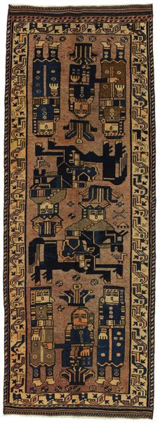 Bakhtiari - Lori Persian Rug 305x110