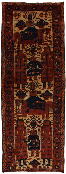Bakhtiari Persian Rug 380x138
