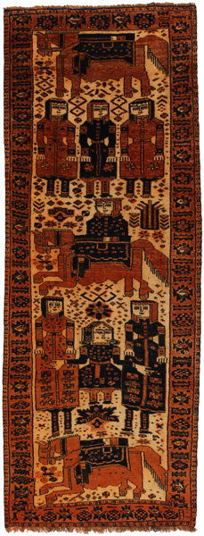 Bakhtiari - Qashqai Persian Rug 355x132