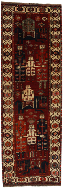 Bakhtiari - Qashqai Persian Rug 415x137