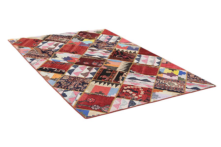 Patchwork Persian Rug 216x148 - Picture 1