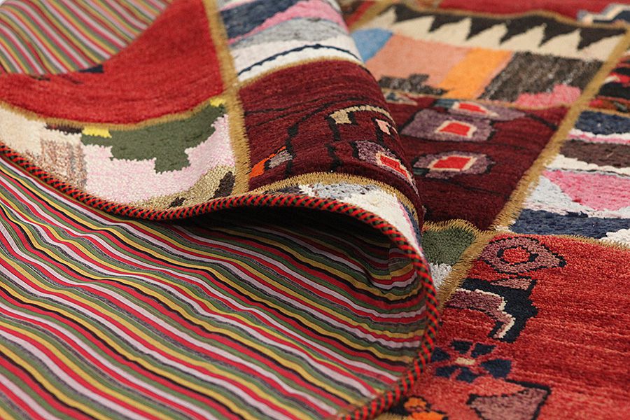 Patchwork Persian Rug 216x148 - Picture 3