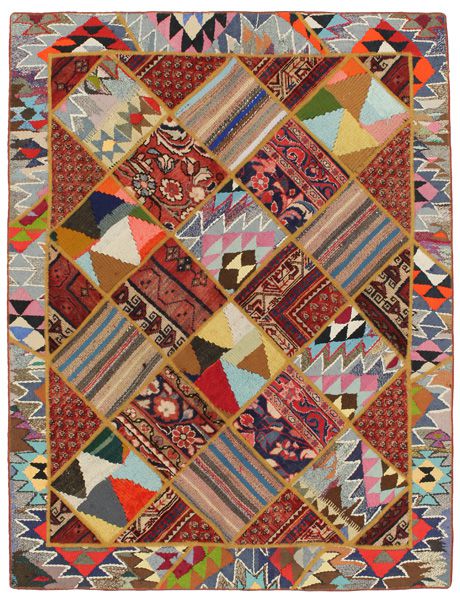Patchwork Persian Rug 205x157