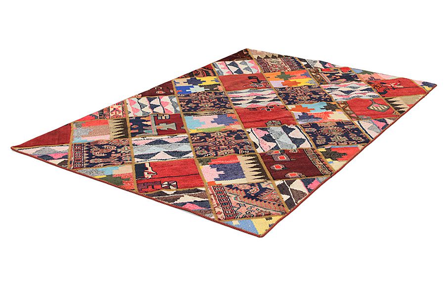 Patchwork Persian Rug 216x148 - Picture 2