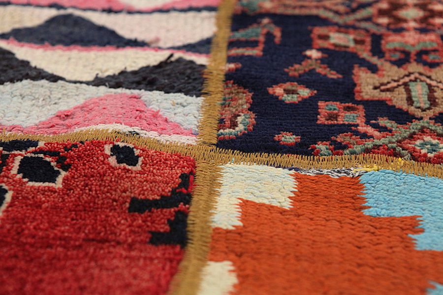 Patchwork Persian Rug 216x148 - Picture 7