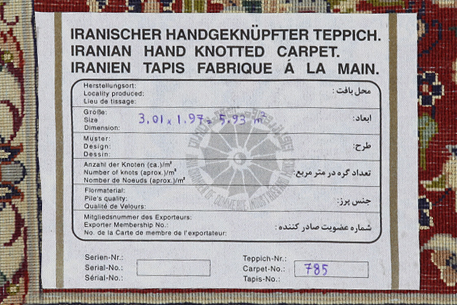 Isfahan Persian Rug 301x197 - Picture 11