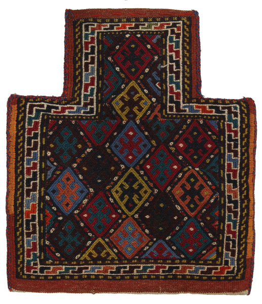 Qashqai - Saddle Bag Persian Rug 44x39