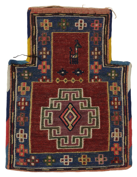 Qashqai - Saddle Bag Persian Rug 39x29