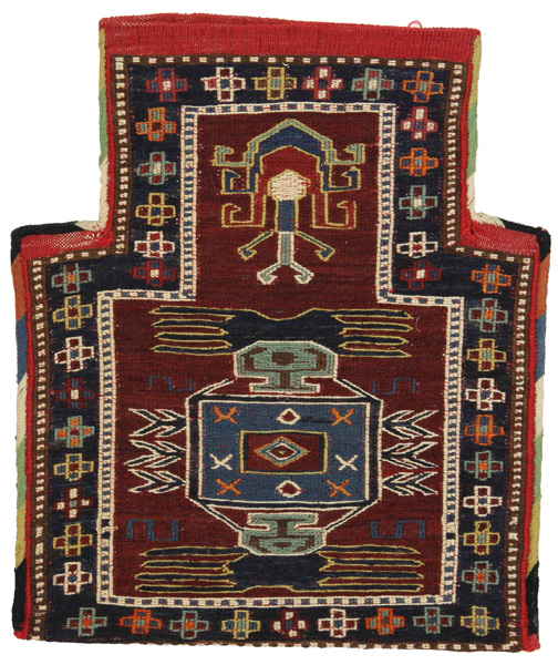 Qashqai - Saddle Bag Persian Rug 38x32