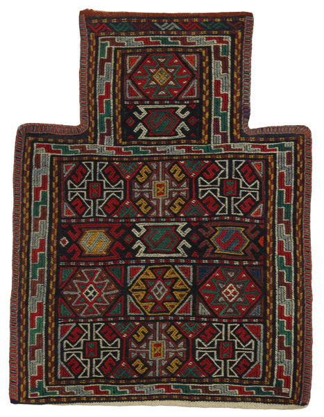 Qashqai - Saddle Bag Persian Rug 51x34