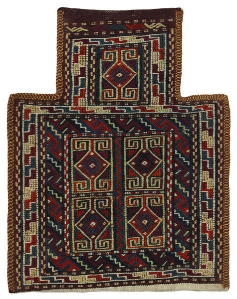 Qashqai - Saddle Bag Persian Rug 45x36