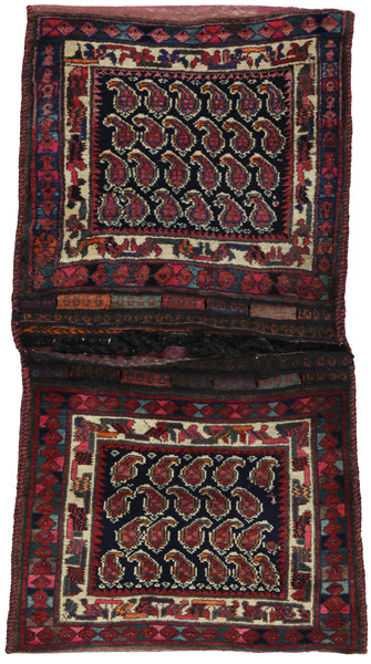 Bijar - Saddle Bag Persian Rug 143x72