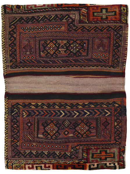 Bijar - Saddle Bag Persian Rug 117x87
