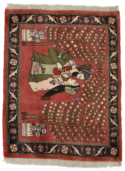Bijar - Kurdi Persian Rug 88x69