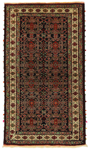 Baluch - Turkaman Persian Rug 130x73