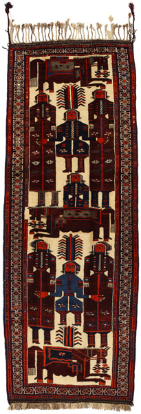 Bakhtiari - Qashqai Persian Rug 393x138