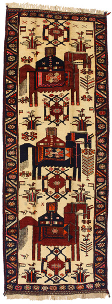 Bakhtiari - Qashqai Persian Rug 403x143
