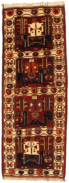Bakhtiari - Qashqai Persian Rug 412x154