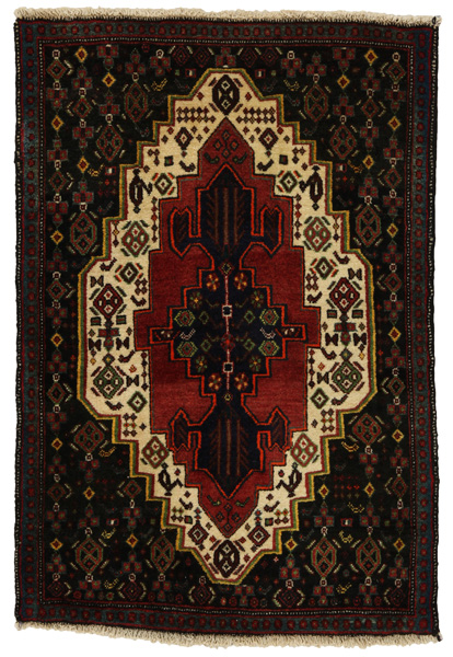Senneh - Kurdi Persian Rug 103x71
