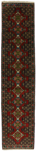 Senneh - Kurdi Persian Rug 395x89