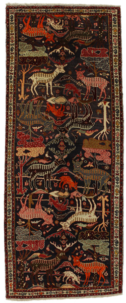 Bijar - Kurdi Persian Rug 303x122