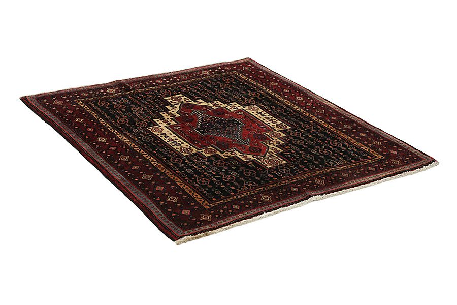 Senneh - Kurdi Persian Rug 137x130 - Picture 1