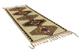 Gabbeh - Qashqai Persian Rug 332x130 - Picture 1