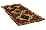 Gabbeh - Qashqai Persian Rug 249x118 - Picture 1