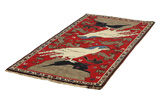 Gabbeh - Qashqai Persian Rug 203x101 - Picture 2