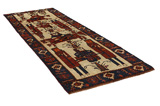 Gabbeh - Qashqai Persian Rug 372x130 - Picture 1